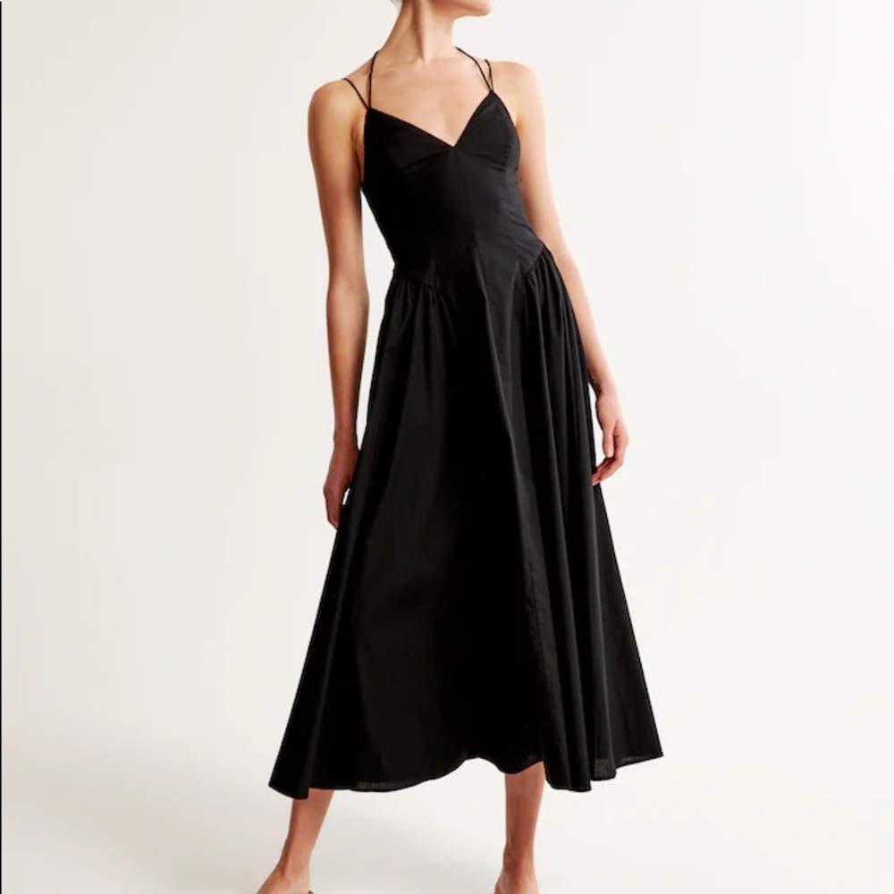 Abercrombie + Fitch Strappy Drop-Waist Maxi Dress